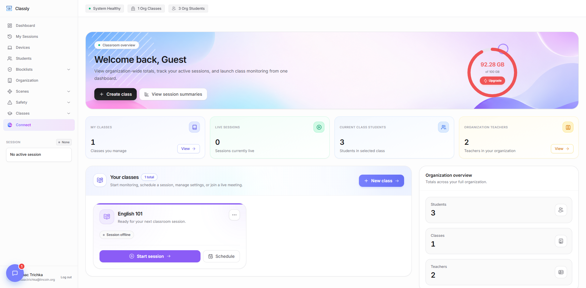 Classio parent portal